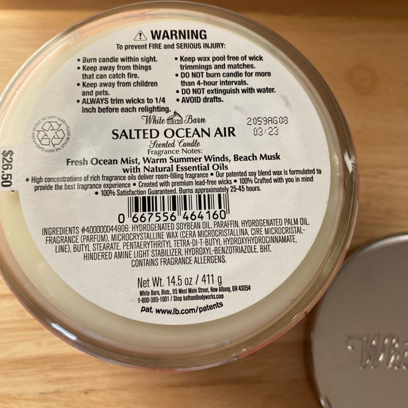 Bath & Body Works Accents Bath Body Works Salted Ocean Air Musk 3